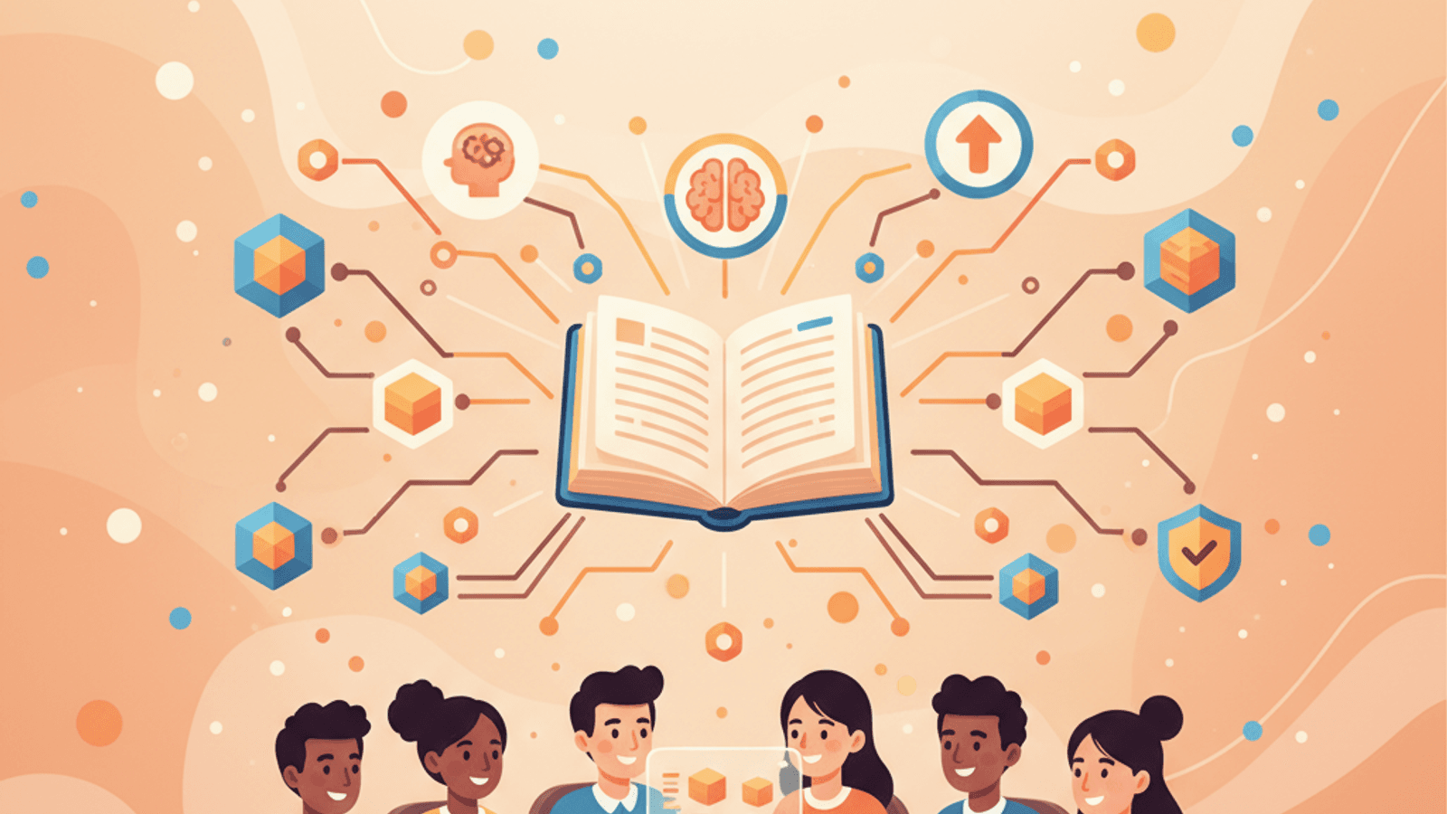 Blockchain learning illustration
